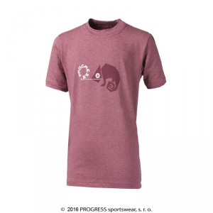 Dětské triko Progress Bambino Chameleon růžová melír